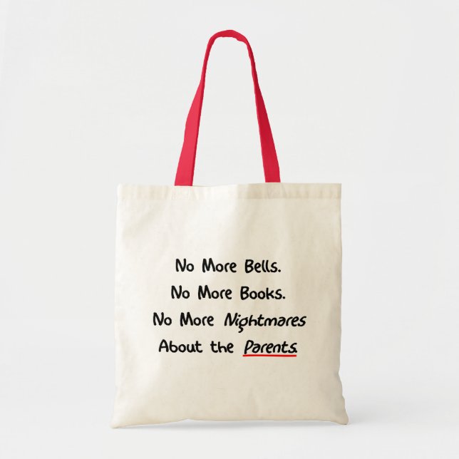 Tote Bag Cadeaux drôles de retraite de professeur (Devant)