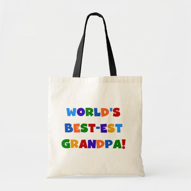 Tote Bag Cadeaux lumineux de couleurs de grand-papa du (Devant)