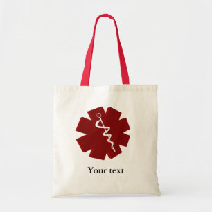 Tote Bag cadeaux médicaux de caducée rouge