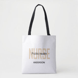 Tote Bag Cadeaux personnalisés d'infirmière en santé publiq