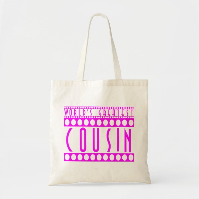 Tote Bag Cadeaux pour des cousins : Le plus grand cousin du (Devant)