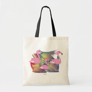 Tote Bag Cadeaux tropicaux de Flamant rose