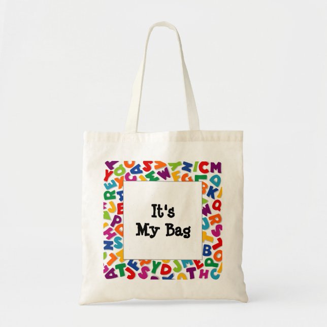Tote Bag Cadre Alphabet (Devant)