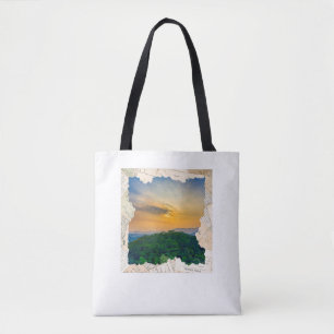 Tote Bag Cadre de journal vintage avec photo personnalisée 