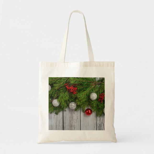 Tote Bag Cadre de Noël décoratif (Devant)