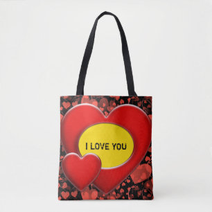 Tote Bag Cadre Deux Coeurs + votre backgr. & idées