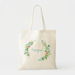 Tote Bag Cadre Floral rose