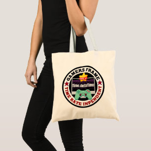 Tote Bag Cadre Gamers - Taux de temps indépendant