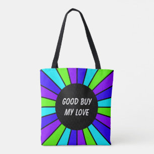 Tote Bag Cadre rond 07 de rayons + votre backgr. et idées
