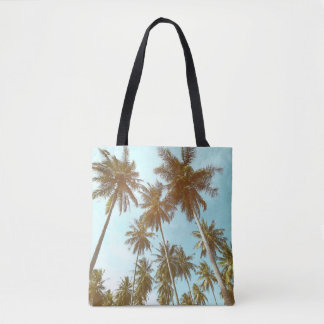 Tote Bag Cadre tropical : Palmiers Abstraits