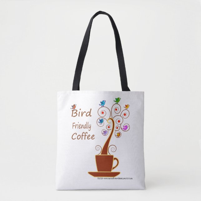 Tote Bag Café amical pour les oiseaux (Devant)