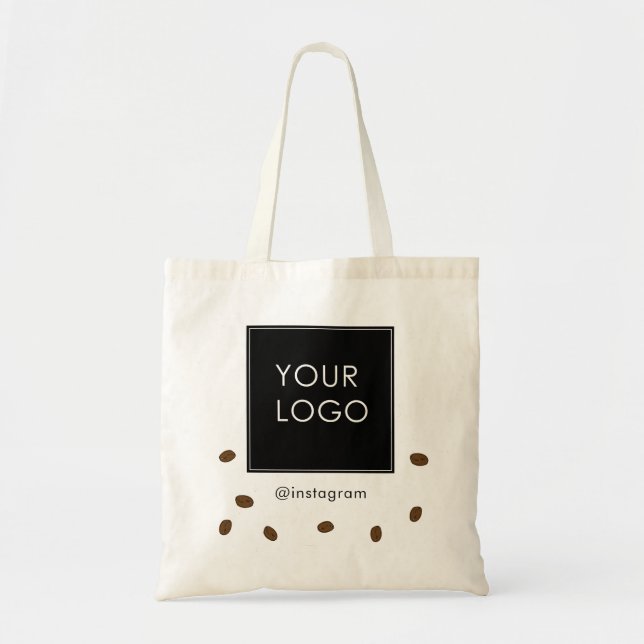 Tote Bag Café Boutique Kafeteria Business Logo Budget (Devant)