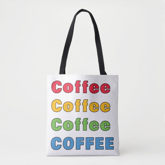 Tote Bag Café café café café (Devant)