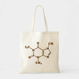 Tote Bag Café caféine Formule chimique moléculaire