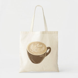 Tote Bag café coeur latte art
