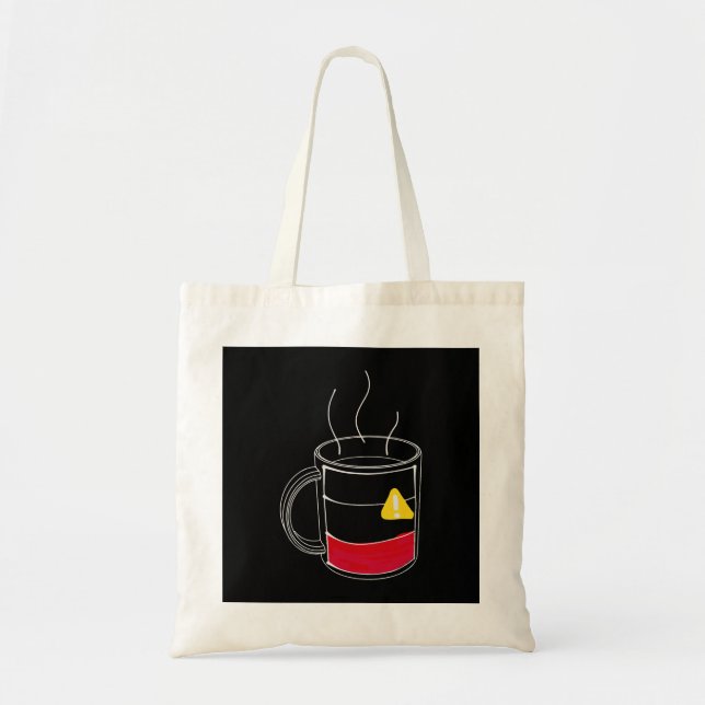 Tote Bag Café Critiquement bas (Devant)