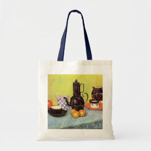 Tote Bag Café en émail bleu par Vincent van Gogh
