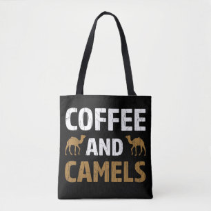 Tote Bag Café et chameaux drôle chameau amateur d'animaux g
