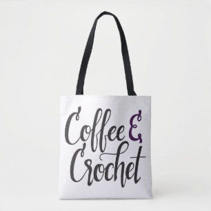 Tote Bag Café et crochet