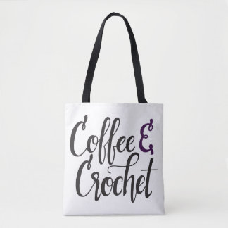 Tote Bag Café et crochet