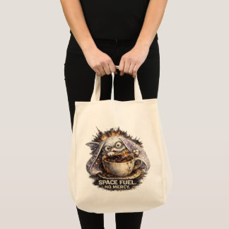 Tote Bag Café Lapin de l'Espace Mignon Halloween Magique