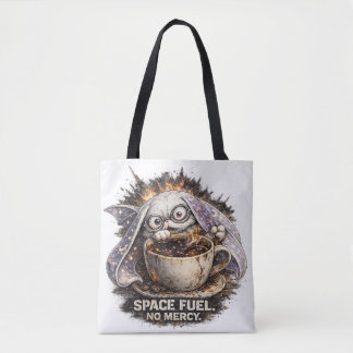 Tote Bag Café Lapin de l'Espace Mignon Halloween Magique