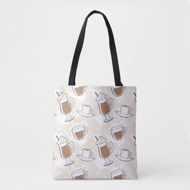Tote Bag Café, motif doux (Devant)