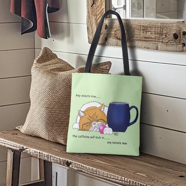 Tote Bag Café orange Bleu Mug (Créateur téléchargé)