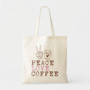 Tote Bag Café Peace Love