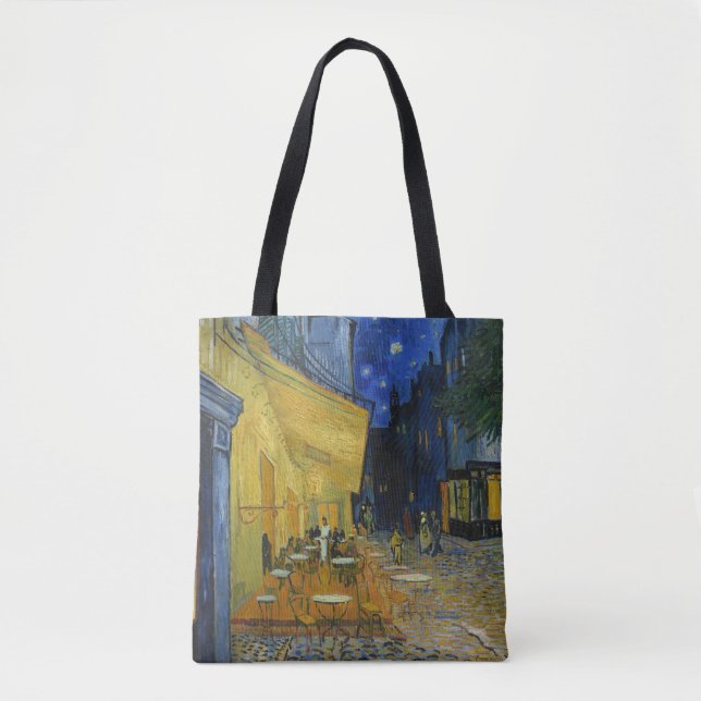 Tote Bag Café Terrasse en soirée | Vincent van Gogh (Devant)