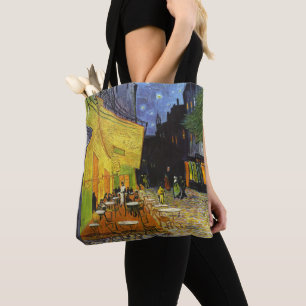 Tote Bag Café Terrasse la nuit par van Gogh