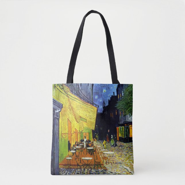 Tote Bag Café Terrasse le soir by Van Gogh Fine Art (Devant)