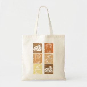 Tote Bag Café vintage en détresse, cadeau aux accros de la 