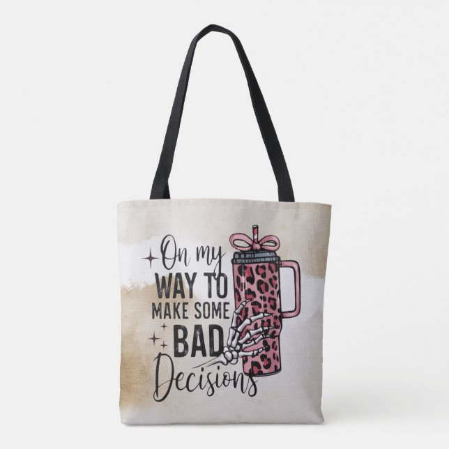 Tote Bag Caféine et os Fourre-tout (Dos)