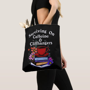 Tote Bag Caféine et suspense colorés