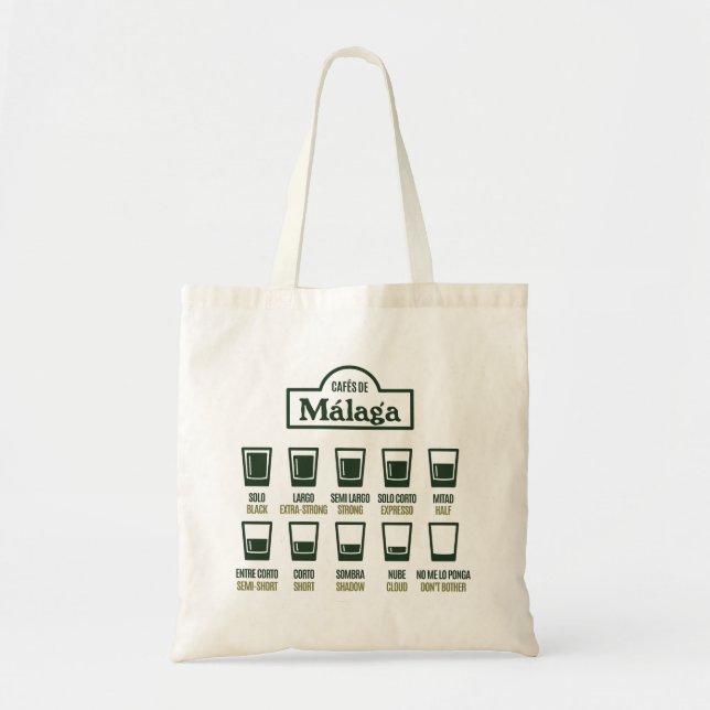 Tote Bag Cafés de Malaga (Devant)