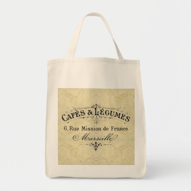 Tote Bag Cafés et épicerie français Fourre-tout de (Devant)