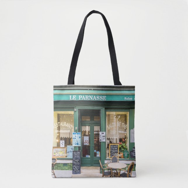 Tote Bag Cafés français : Versailles scène cosy. (Devant)