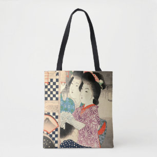 Tote Bag Cage de luciole japonaise vintage - Ukiyo-e