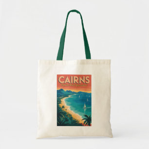 Tote Bag Cairns Australie Illustration Voyage Art Rétro