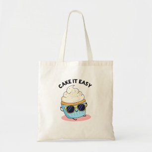 Tote Bag Cake It Easy Funky Cupcake Pun