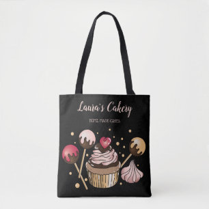 Tote Bag Cakes & Sweets Cupcake Accueil Boulangerie Laisser
