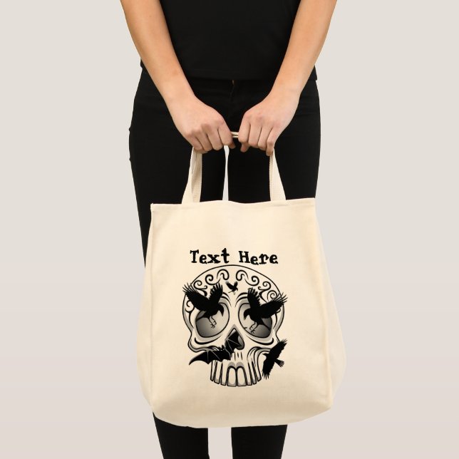 Tote Bag Calaveras décoratives Halloween (Devant (produit))