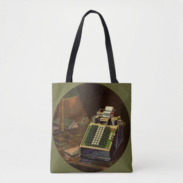 Tote Bag Calculatrice comptable Comptometer vintage (Devant)
