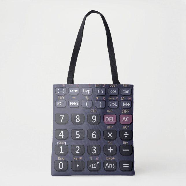 Tote Bag Calculatrice scientifique (Devant)