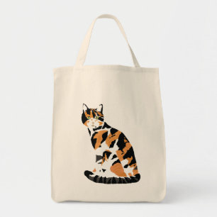 Tote Bag Calico chat assis