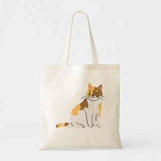 Tote Bag Calico Essential, Portrait Calico, Cute Calico Cat