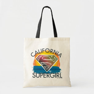 Tote Bag California Supergirl Sunset Graphic