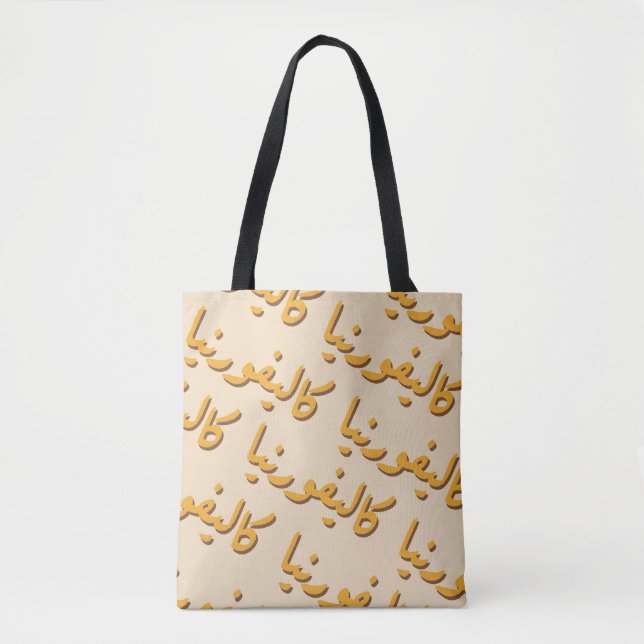 Tote Bag Californie en arabe (Devant)