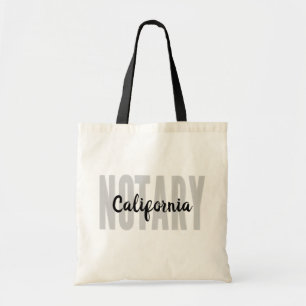 Tote Bag Californie Noir Noir Faded Grand Police